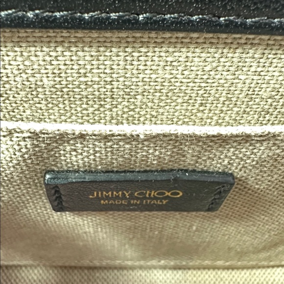 NEW JIMMY CHOO DIAMOND CROSSBODY BLACK LEATHER METAL NWT! - Picture 12 of 12